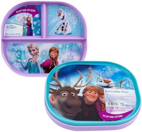 Show-Offs Reversible Character Melamine Plate Elsa Anna