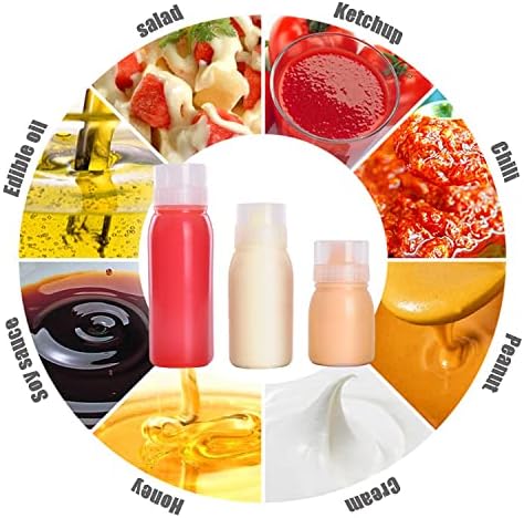 RAMFIYN 5-Nozzle Condiment Squeeze Bottles