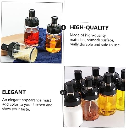 3Pcs 250ml Kitchen Seasoning Bowl Set Condiment Squeeze Bottle