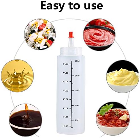 Premium BPA-Free Squeeze Bottles - Easy to Use Durable and Multipurpose