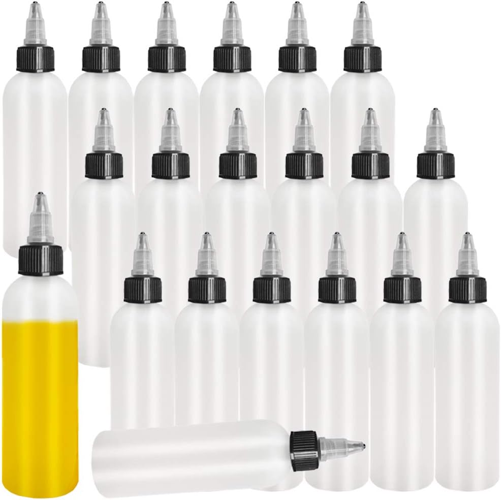 Leak-Proof Reusable Plastic Boston Squeeze Bottles