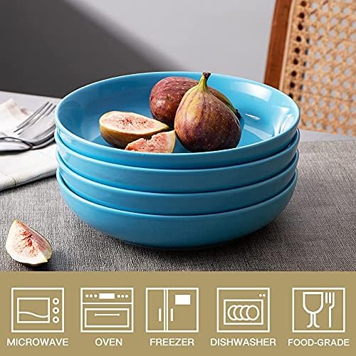 Sweejar Dinner Bowls Set Steel Blue