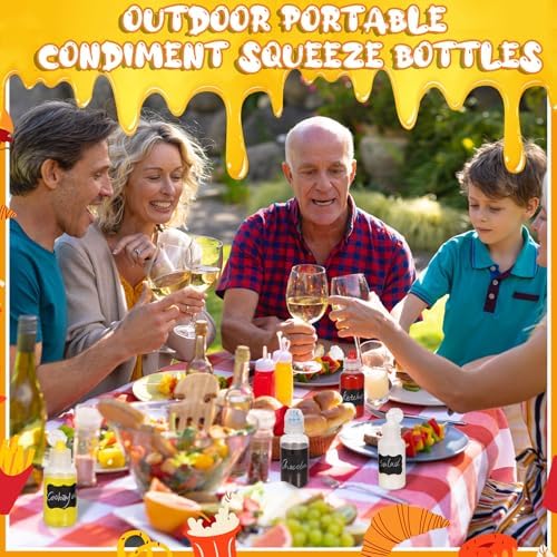 Mini Flip-Lid Squeeze Bottles - Compact Durable