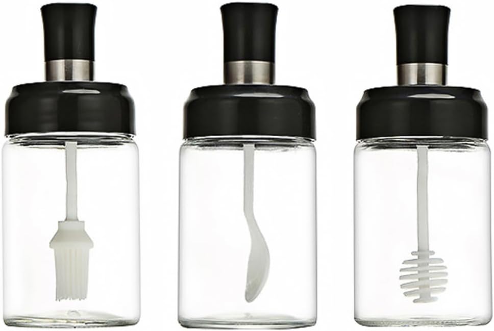 3-Piece Cabilock Kitchen Seasoning Bottles