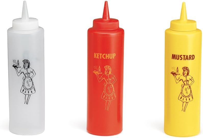 Bring Back the Diner Feel with 3-Piece Mustard Ketchup Set