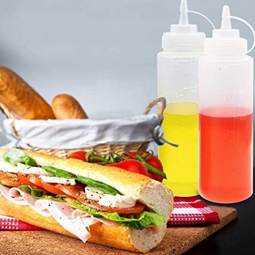 Axe Sickle 20 Oz Plastic Squeeze Condiment Bottle Set of 3