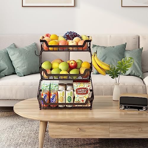 Gillas 3-Tier Countertop Fruit Basket