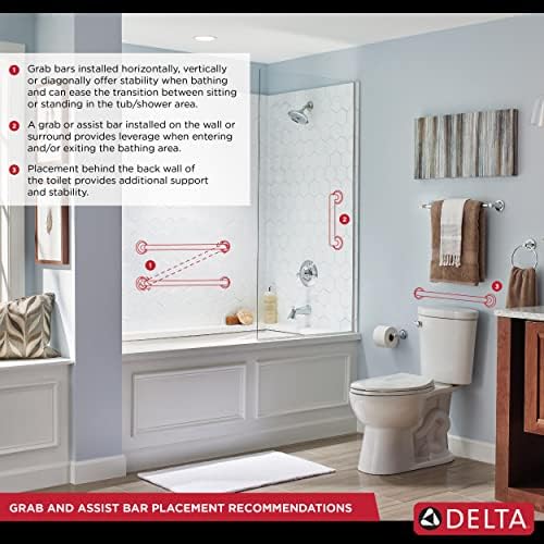 Delta Bath Assit Bar 300lb ADA Compliant White