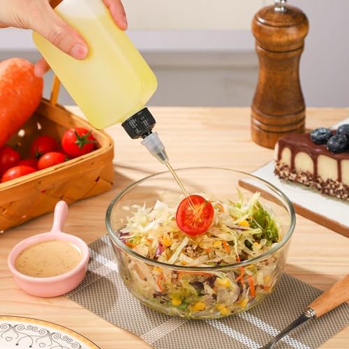 RAMFIYN 6-Pack Mini Squeeze Bottles for Camping Cooking
