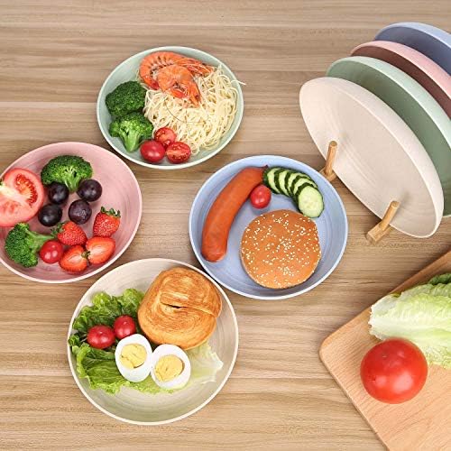 LuckyZone Unbreakable 78in Reusable Dinner Plates Eco-Friendly DishwasherMicrowave Safe