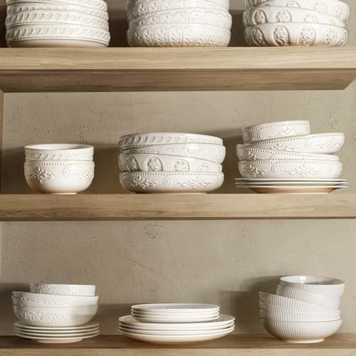 Artenas 4-Piece Pasta Bowls Set - Elegant Functional Kitchenware for Every Meal