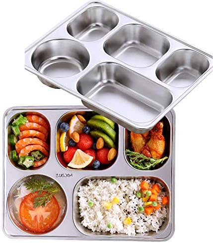 Stainless Steel Divided Plate Set for Camping Entertaining