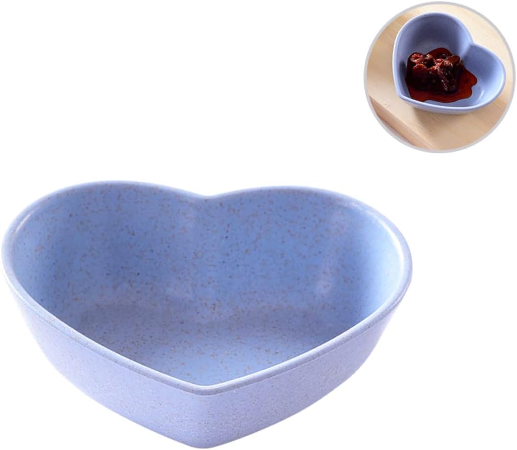 4-Piece set of Handmade Organic Heart-Shaped Encoding Dipping Bowls