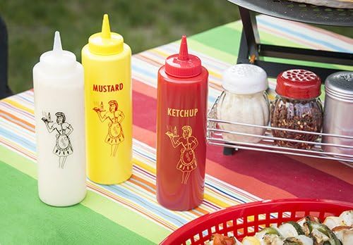 Bring Back the Diner Feel with 3-Piece Mustard Ketchup Set