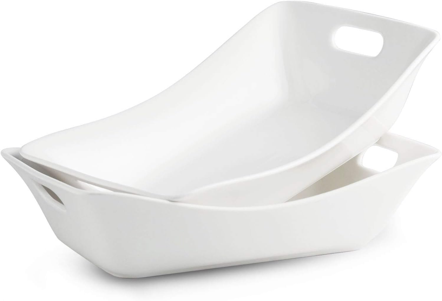 White Porcelain Serving Bowls for Entertaining