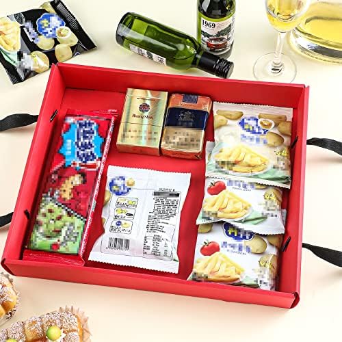 Foldable Party Tray Snack Holder 2PCS Red