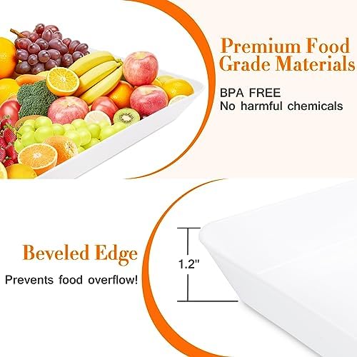 4-Piece Serving Tray Set for Entertaining