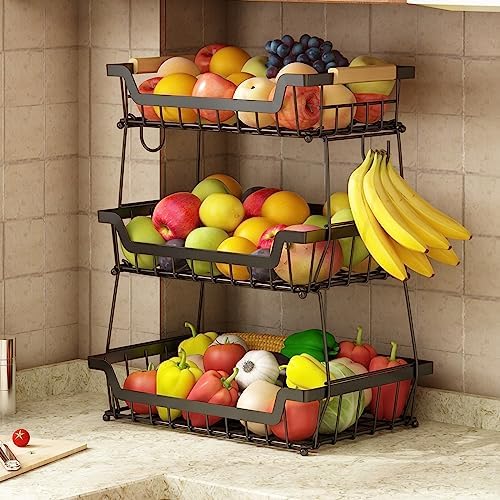Gillas 3-Tier Countertop Fruit Basket