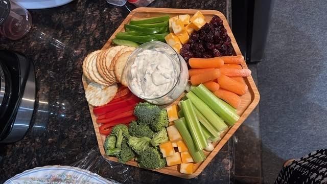 Model Bamboo Serving Tray Cheese Board 165x118-inch Set of 3