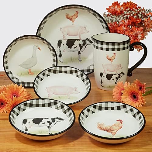 Beautiful Hand-Painted Earthenware Platter