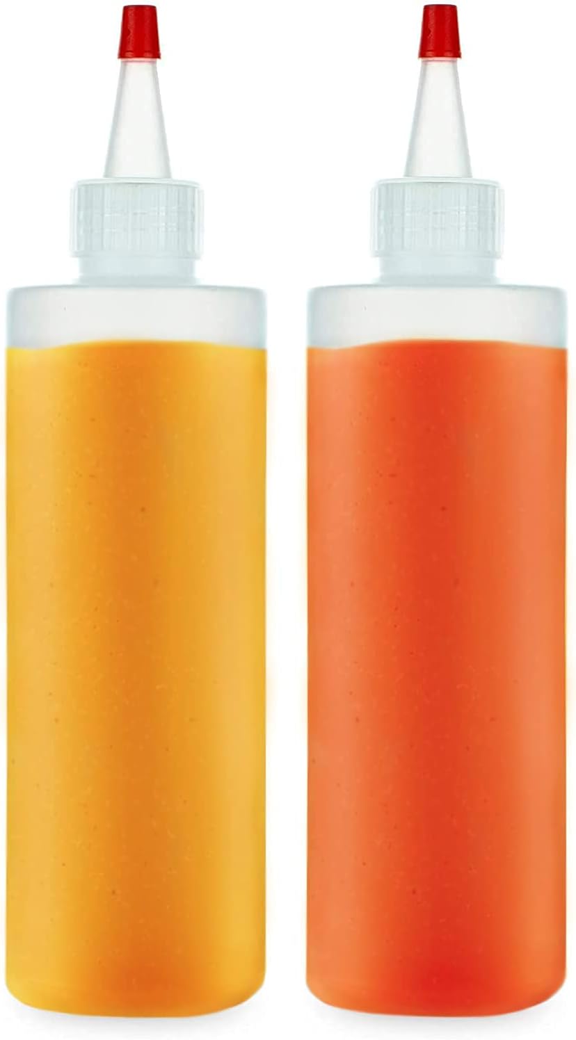 Condiment Squeeze Bottles 8 OZ BPA-Free