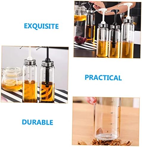 Perfect for Honey Syrups Salad Dressings - 500ml Glass Metal Dispenser Initiatives