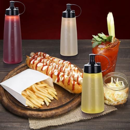 Deesoo Premium Squeeze Bottles 300ml Eco-Friendly Durable Set of 2
