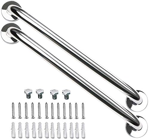 Safety Bath Grab Bar 24-Inch Chrome Stainless Steel with 15 Diameter