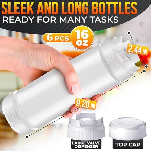 Sturdy convenient condiment bottles for all your sauce needs