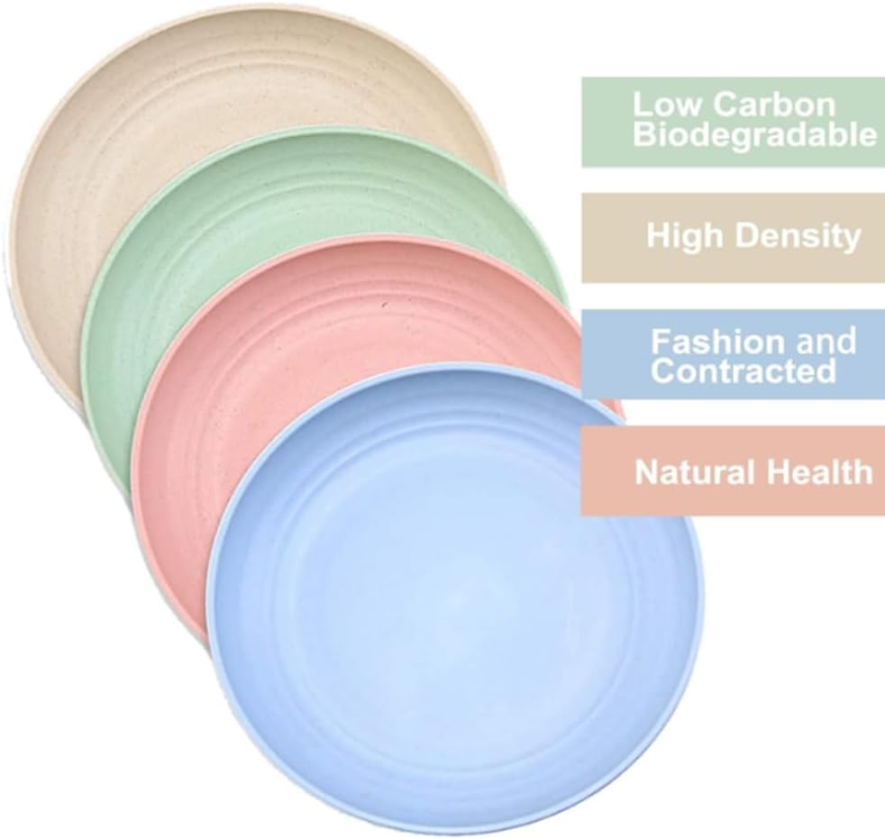 9-inch Reusable Wheat Straw Plates