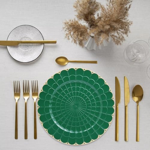 Omuriko Green Charger Plates Set of 6