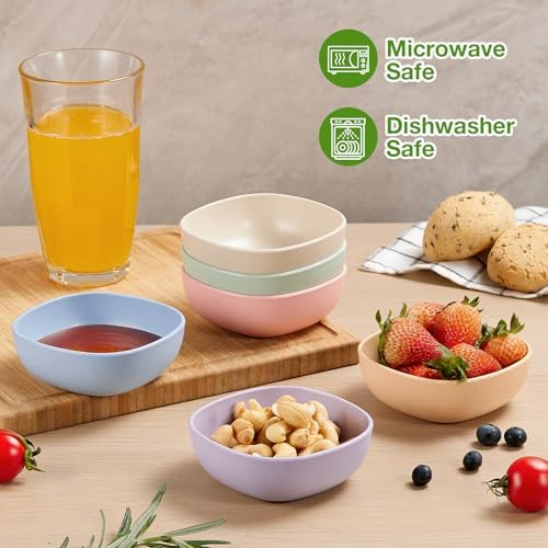 Durable Wheat Straw Soy Sauce Bowls for Parties