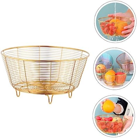 OKUMEYR Durable Stainless Steel Fruit and Vegetable Basket