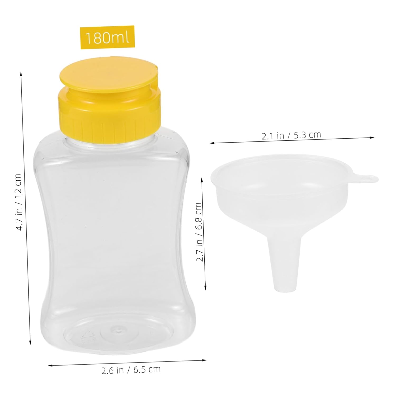 SUPVOX 180ml Honey Squeeze Bottles