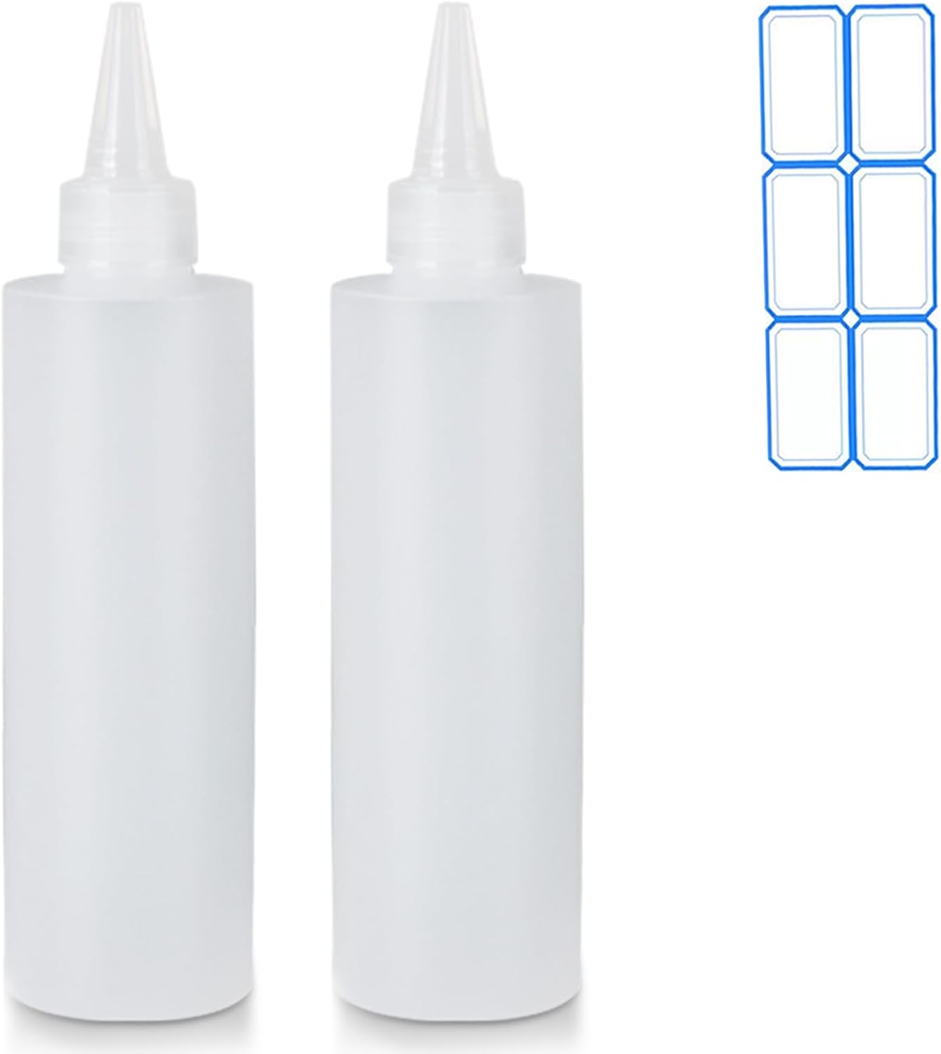 2-Pack of Eco-Friendly 10 oz Condiment Squeeze Bottles