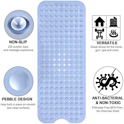 YINENN Bath Safety Mat 40x16 Inch Non Slip