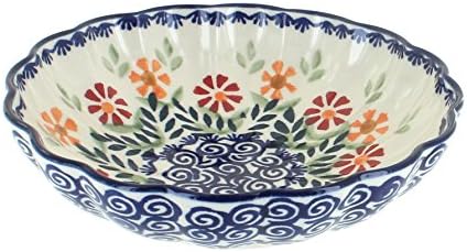 Scallop Bowl - Blue Rose Polish Pottery