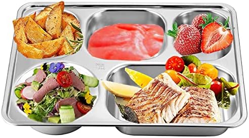 Stainless Steel Divided Plate Set for Camping Entertaining