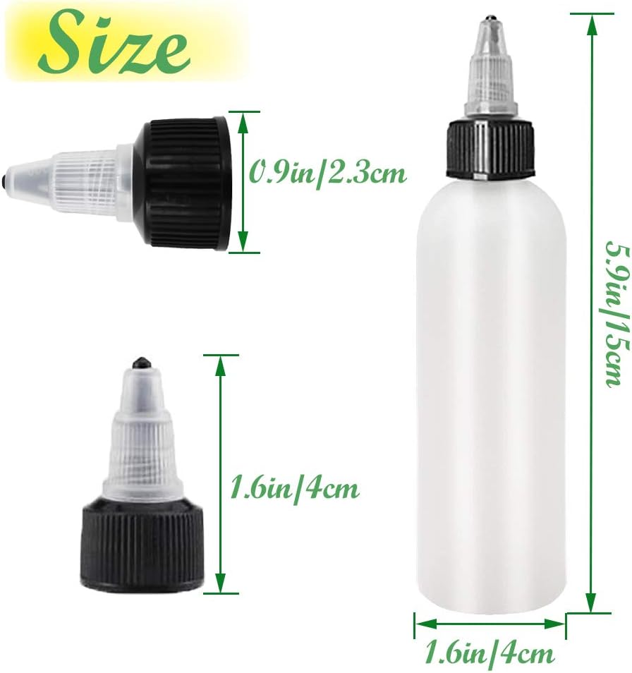 Leak-Proof Reusable Plastic Boston Squeeze Bottles