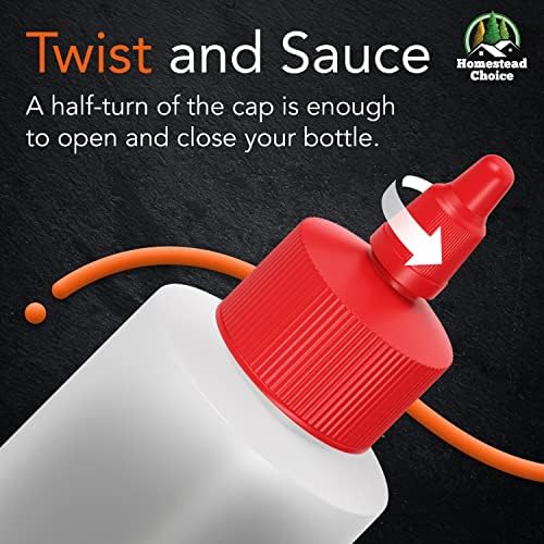 16oz Made in USA Squeeze Bottles