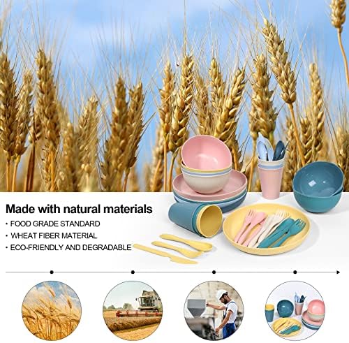 Sturdy 36-Piece Dinnerware Set for Outdoor and Daily Use
