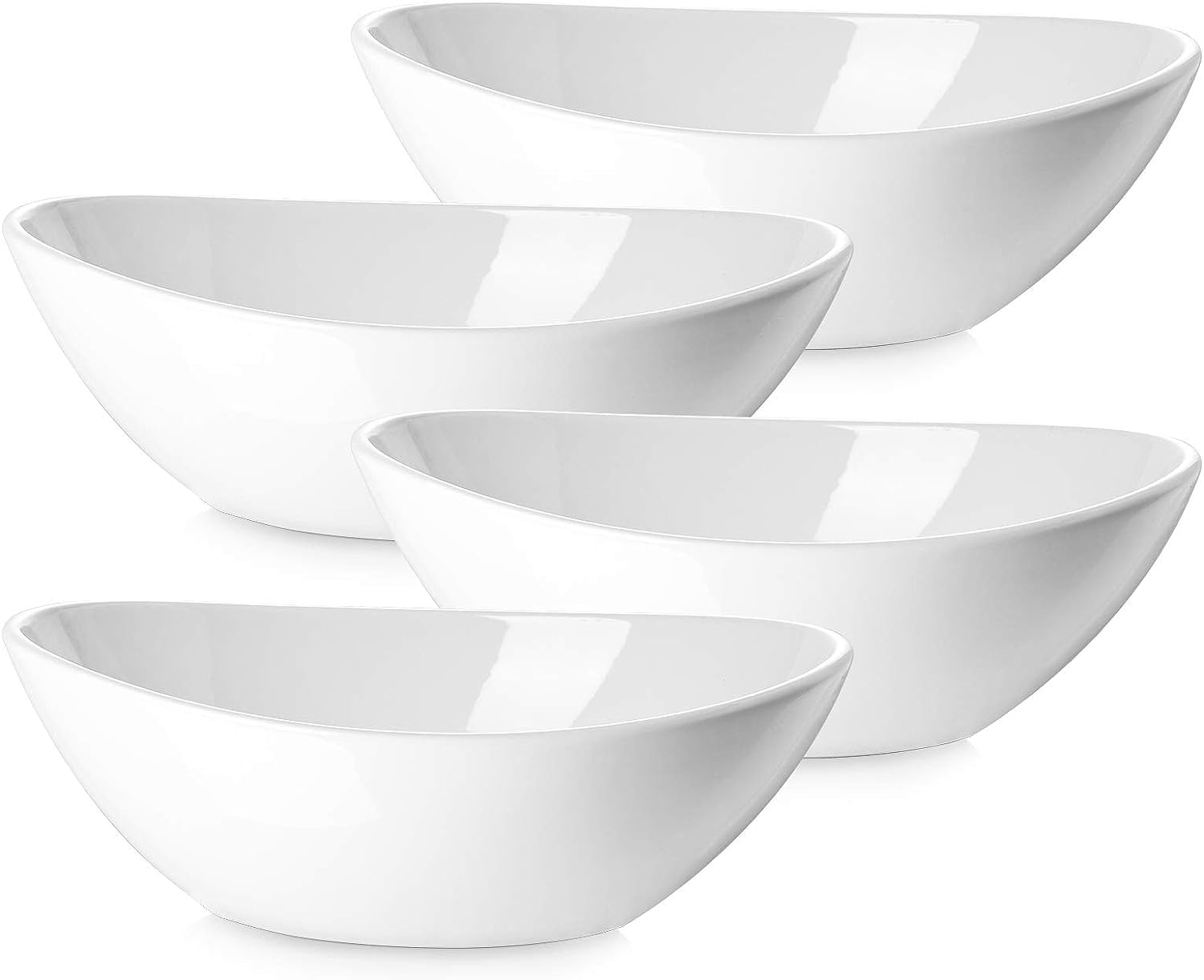 DOWAN 9 Serving Bowls Set of 4 White