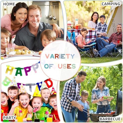 Perfect for Kids Adults Lightweight Durable BPA-Free Eco-Friendly Dinnerware Set