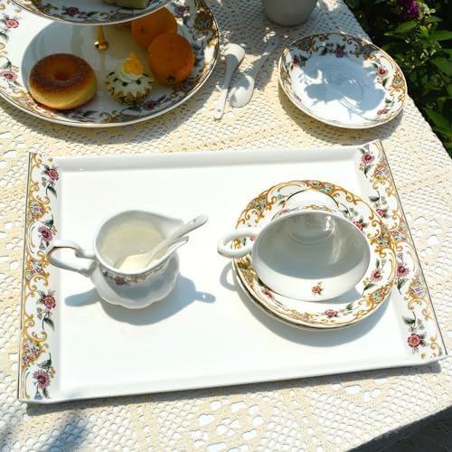 Luxury Bone China Elegant 14 Serving Tray