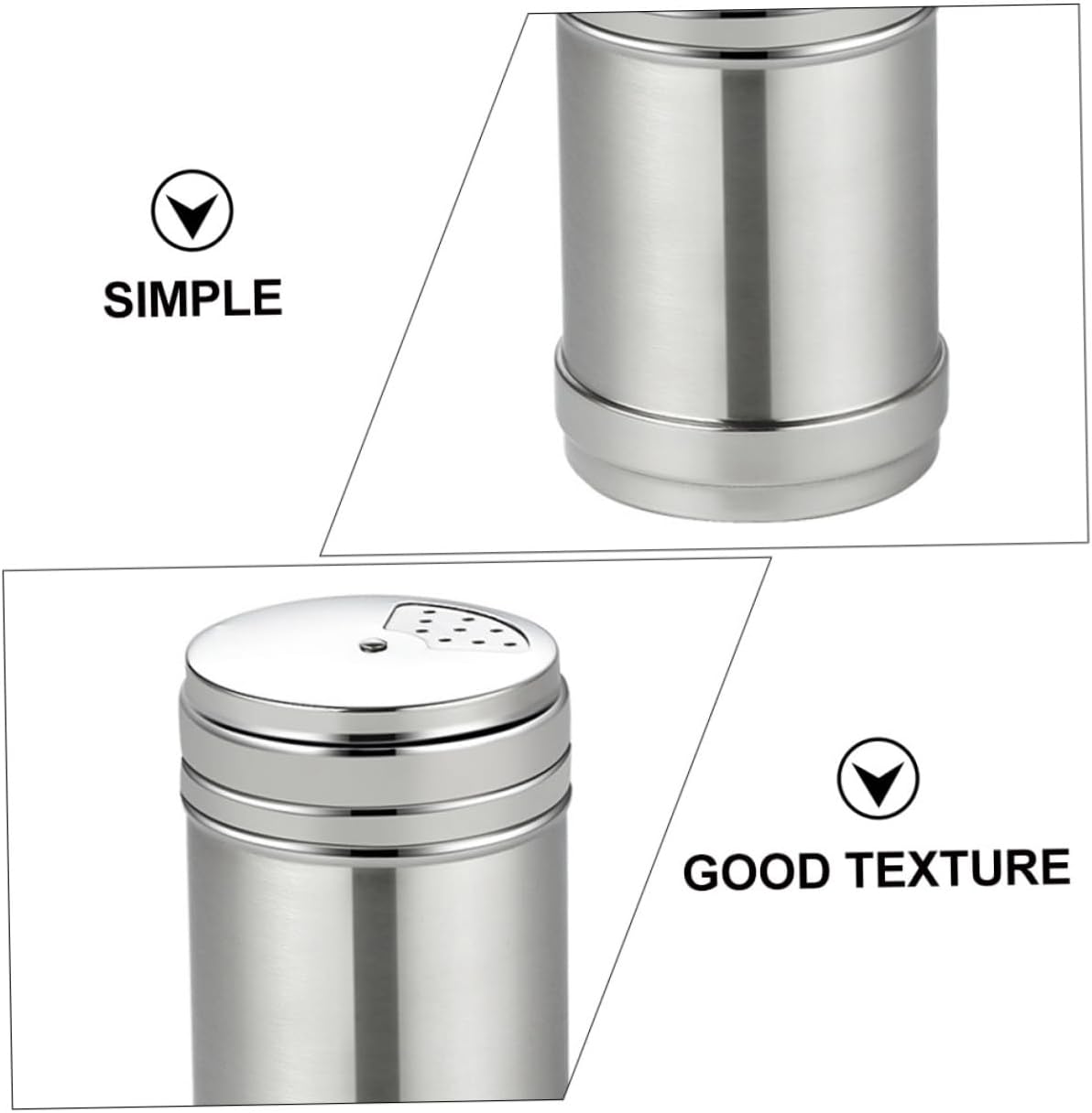 Sturdy Stainless Steel Condiment Bottles with Revolving Covers for Easy Seasoning