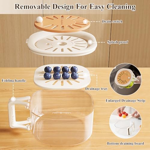 Collapsible Drainer Basket for Fruits Vegetables