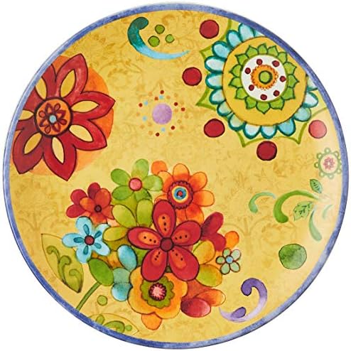 Certified International Tunisian Sunset Salad Plates 4-Piece Set 875 inch