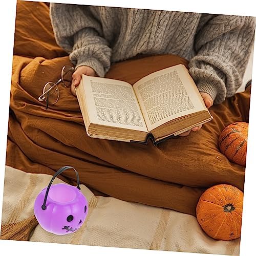 Halloween 3-Piece Candy Holder Set - Mini Bucket Cauldron Pumpkin Design