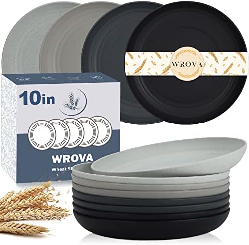 Durable and Reusable Dinner Plates for Kitchen and Camping