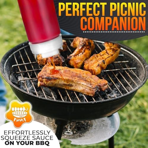 Sturdy convenient condiment bottles for all your sauce needs